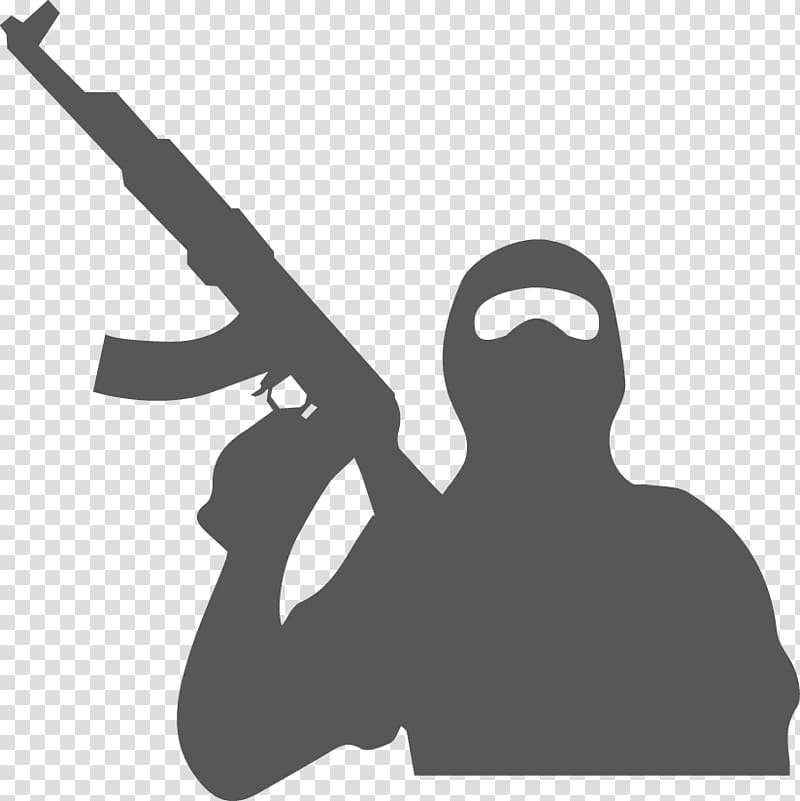 Silhouette Terrorism Black, Silhouette transparent background PNG clipart