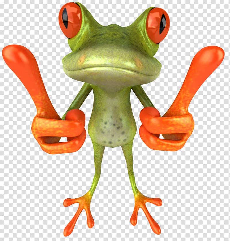 Tree frog Amphibian Thumb signal , frog transparent background PNG clipart