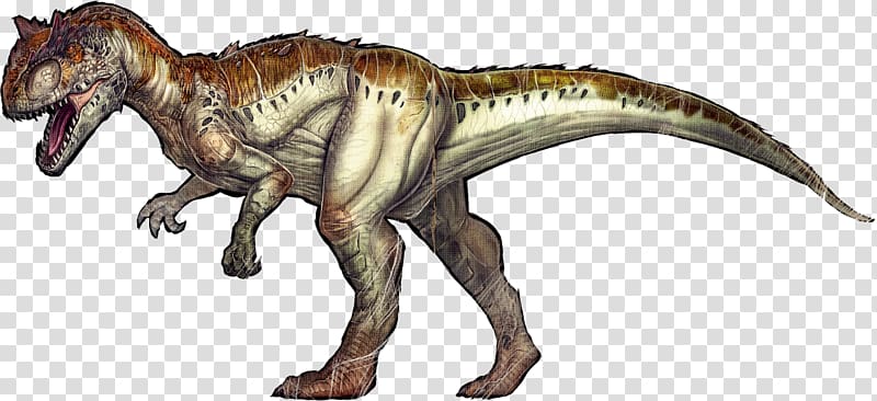 Allosaurus ARK: Survival Evolved Carnotaurus Tyrannosaurus Spinosaurus, creatures transparent background PNG clipart