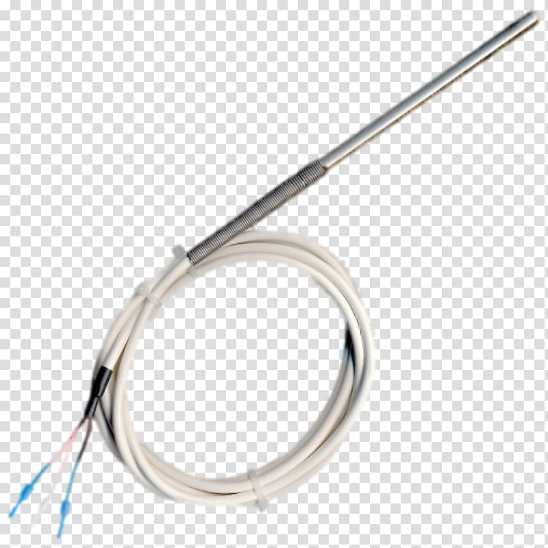 Sensor Platin-Messwiderstand Resistance thermometer Thermistor Electrical cable, transparent background PNG clipart