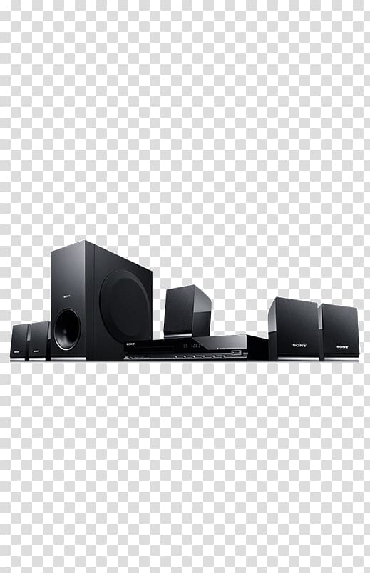 Blu-ray disc Home Theater Systems Sony Bravia DAV-TZ140 5.1 surround sound, Home Theater System transparent background PNG clipart