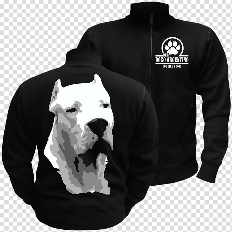 Hoodie Dogo Argentino T-shirt Jacket Sweater, Dogo Argentino transparent background PNG clipart