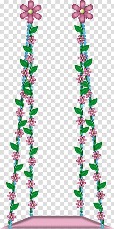 Swing Floral design Flower Drawing, Columpio transparent background PNG clipart