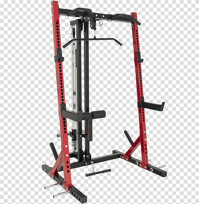 Power rack Pulldown exercise Bench press Physical fitness, dumbbell transparent background PNG clipart