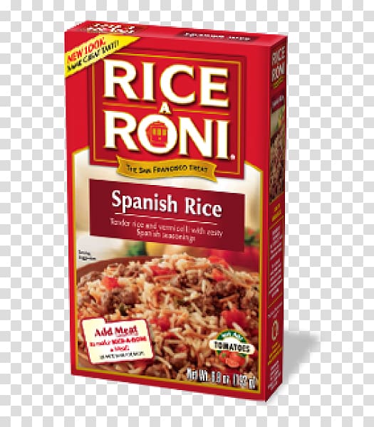 Rice-A-Roni Dirty rice Pasta Food, Spanish Rice transparent background PNG clipart