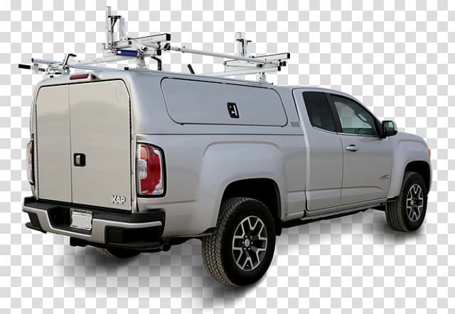 Pickup truck 2015 Chevrolet Colorado Car Ram Pickup, camper shell cargo rack transparent background PNG clipart