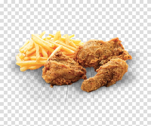 Crispy fried chicken Chicken nugget French fries KFC, kfc transparent background PNG clipart