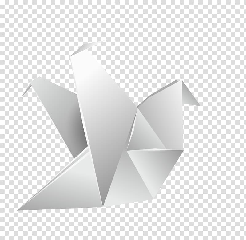 Crane Orizuru, White Paper Crane transparent background PNG clipart