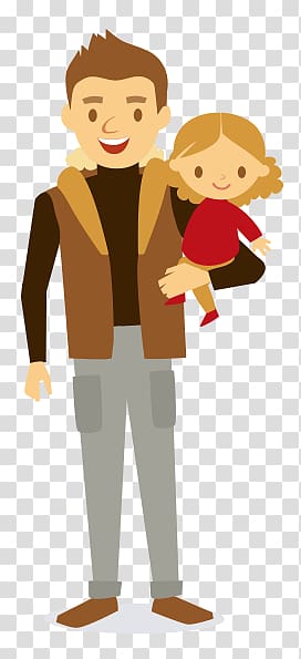 father and daughter transparent background PNG clipart