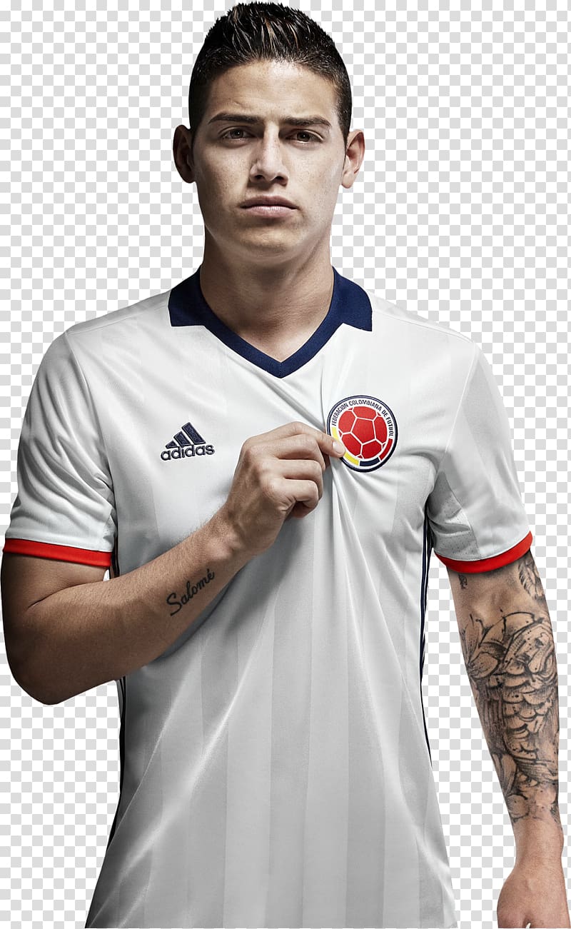 James Rodríguez Copa América Centenario Colombia national football team 2015 Copa América T-shirt, T-shirt transparent background PNG clipart