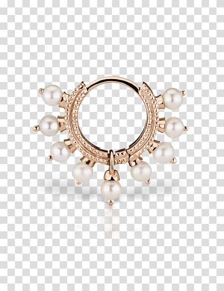 Earring Jewellery Body piercing Diamond, septum rings transparent background PNG clipart