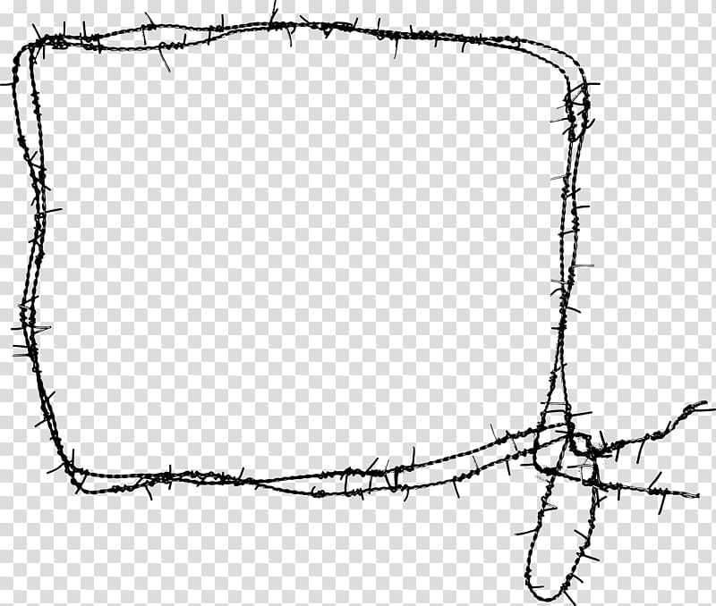 Barbed wire Frames Fence, Fence transparent background PNG clipart