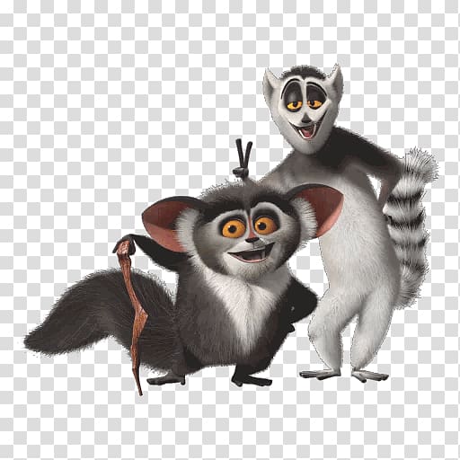 Ring-tailed lemur Julien Madagascar Film, Animation transparent background PNG clipart