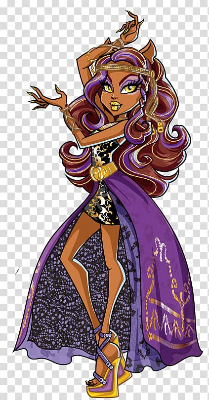 Monster High Original Gouls CollectionClawdeen Wolf Doll Frankie Stein Monster High Original Gouls CollectionClawdeen Wolf Doll Cleo DeNile, doll transparent background PNG clipart