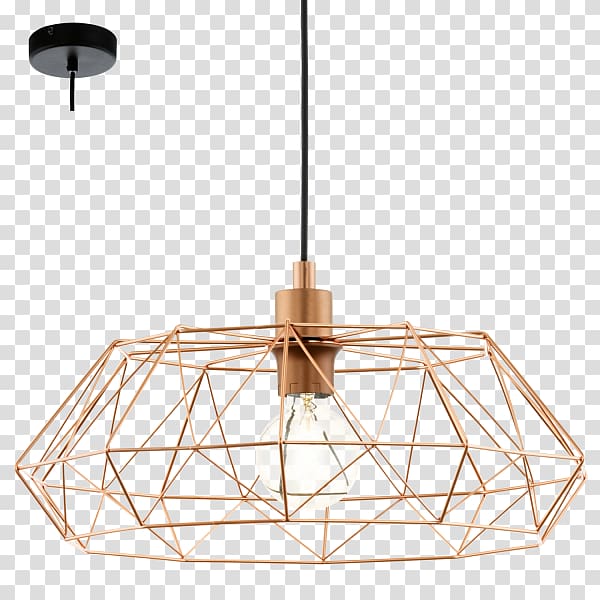 Pendant light Light fixture EGLO Lighting, copper stove 60s transparent background PNG clipart