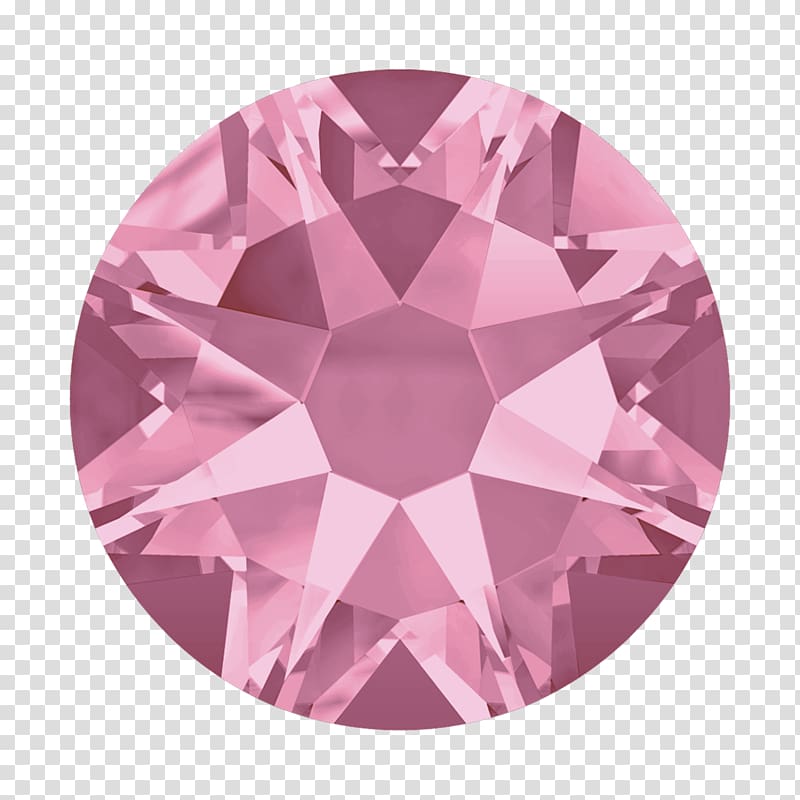 Imitation Gemstones & Rhinestones Swarovski AG Crystal Rose Diamond, pink light transparent background PNG clipart