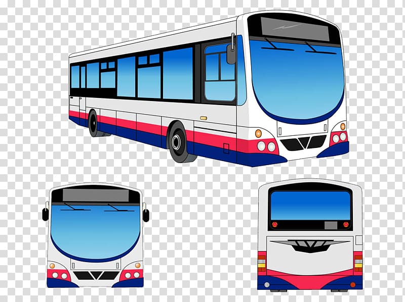 Transit bus Public transport , Cartoon creative modern city bus transparent background PNG clipart