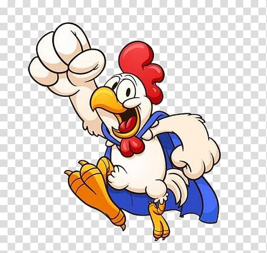 Chicken Cartoon Rooster Illustration, Cartoon big cock transparent background PNG clipart