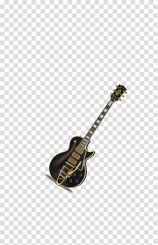 Gibson Les Paul Custom Jimmy Page Signature Les Paul Gibson Les Paul Special Gibson EDS-1275, Black guitar transparent background PNG clipart
