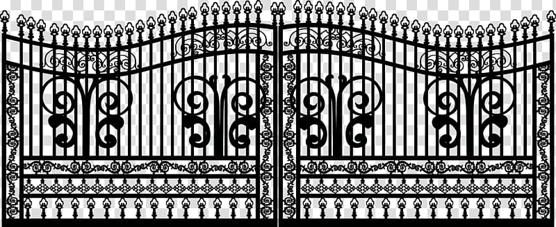 Fence Black, Iron transparent background PNG clipart