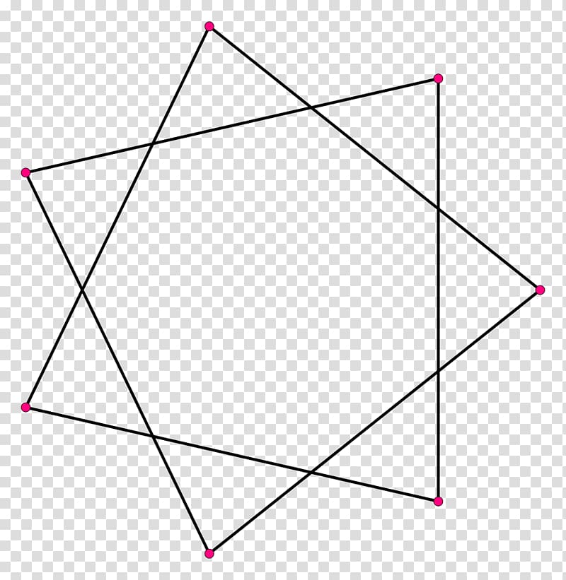 Heptagram Star polygon Regular polygon, polygon transparent background PNG clipart