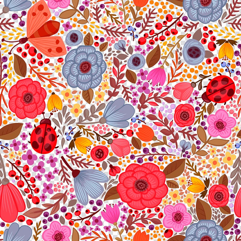 Watercolor painting Pattern, floral fabrics Shading ...