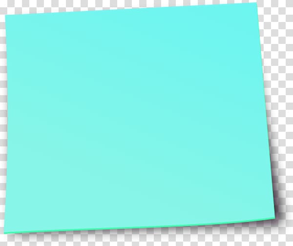 teal note pad, Post-it note , Sticky note transparent background PNG clipart