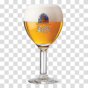 clear Seffe drinking glass , Leffe Blonde Glass transparent background PNG clipart