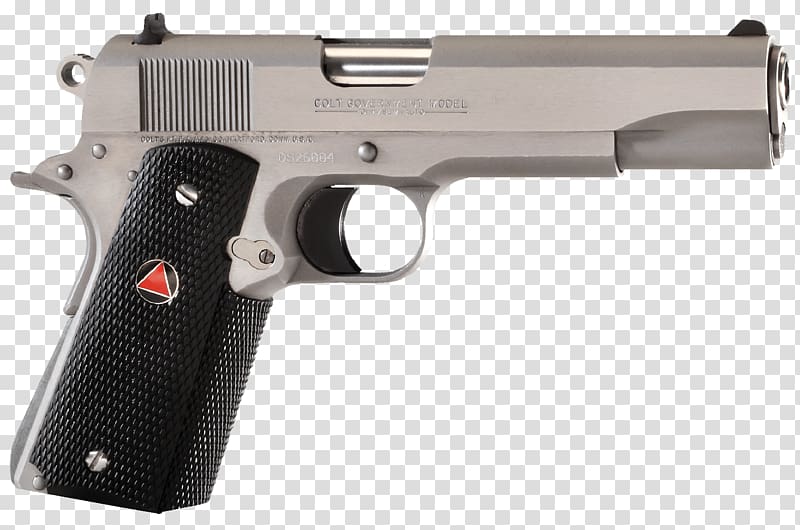 10mm Auto Colt Delta Elite Firearm M1911 pistol, Handgun transparent background PNG clipart