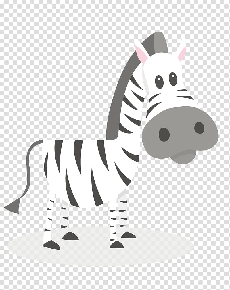 Zebra Black and white , cartoon zebra black and white stripes transparent background PNG clipart