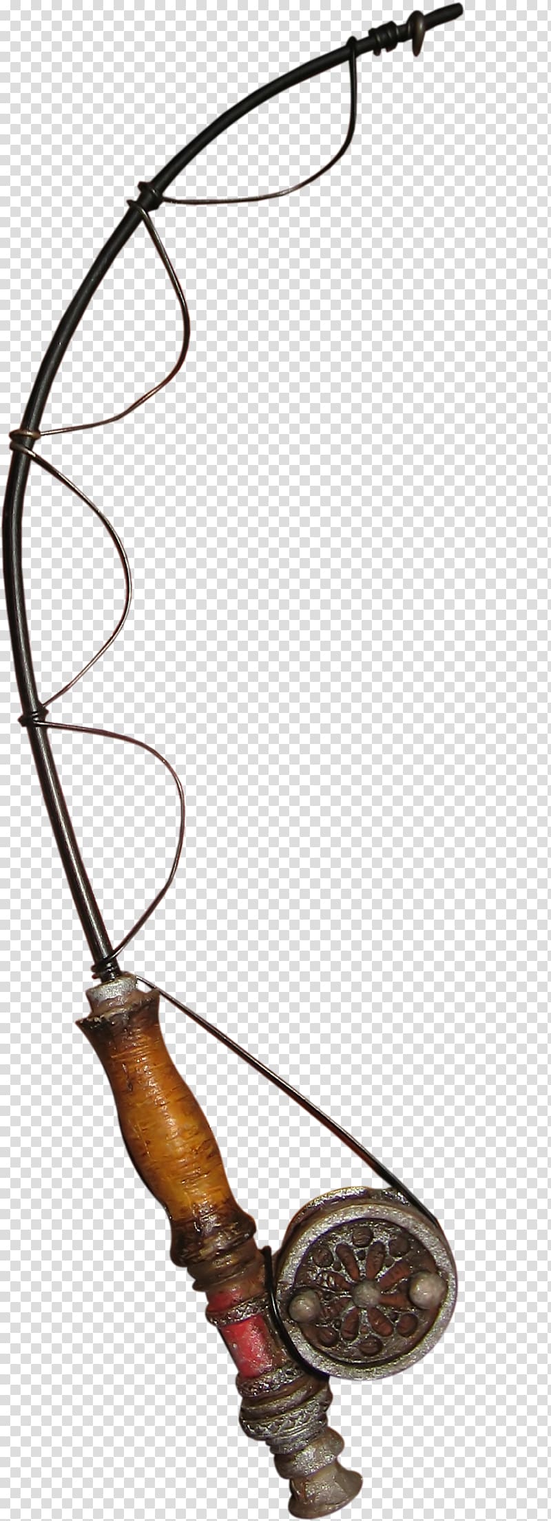 Fishing rod Fishing tackle Angling, Brown pretty fishing gear transparent background PNG clipart