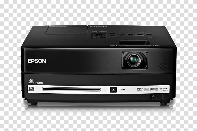 Multimedia Projectors Epson 3LCD Home Theater Systems, film projector transparent background PNG clipart