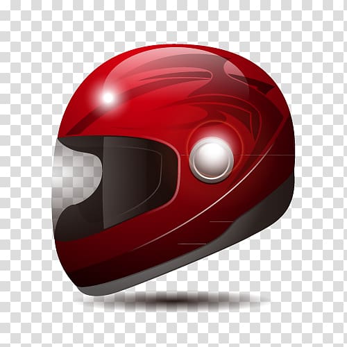 Bicycle helmet Motorcycle helmet Euclidean , red helmet transparent background PNG clipart