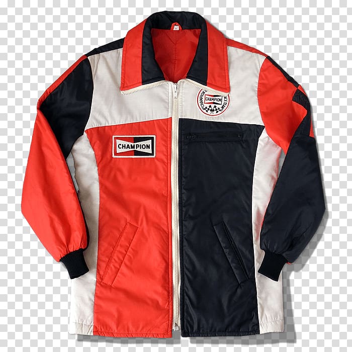 Jacket Champion Racing Spark plug Sleeve, jacket transparent background PNG clipart