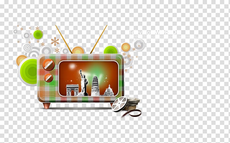 Television set Color television, Retro TV transparent background PNG clipart