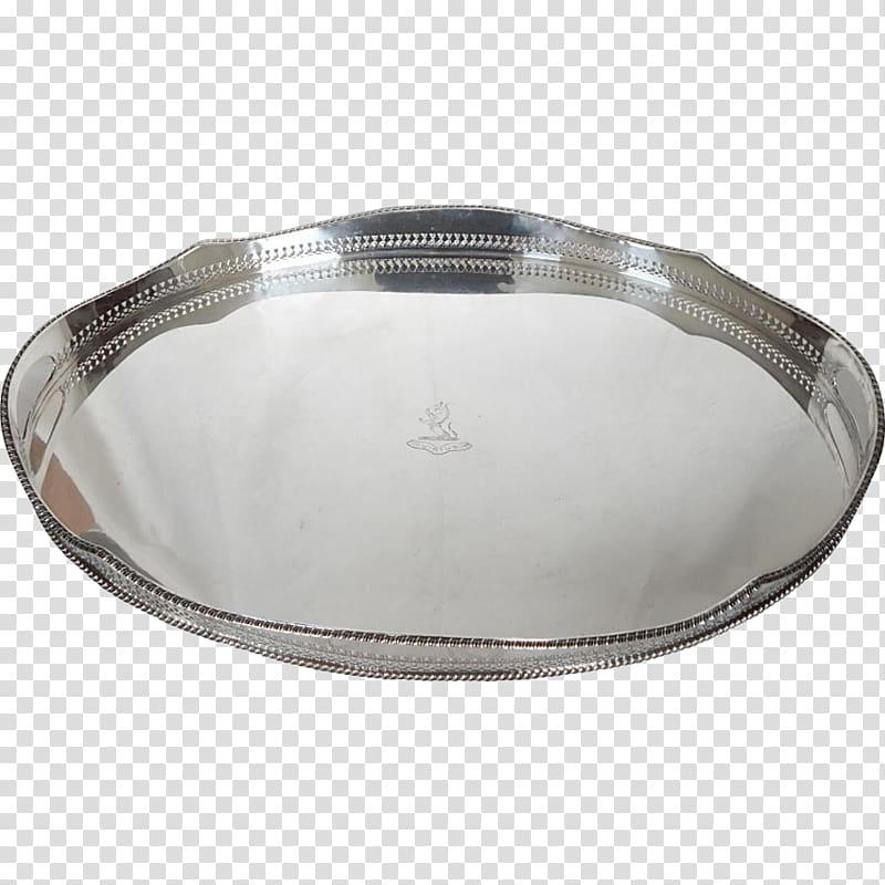 Tray Platter Silver Plate Tableware, tray transparent background PNG clipart