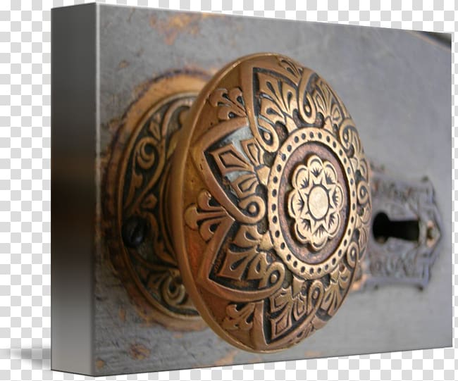 01504 Copper, door knob transparent background PNG clipart