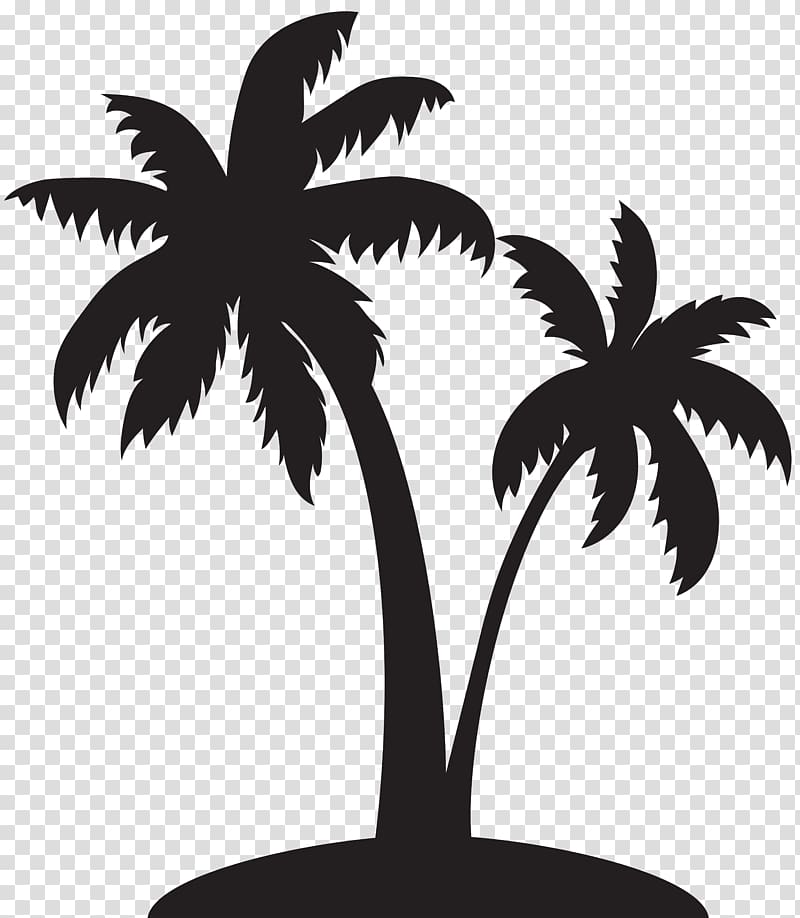 Arecaceae Silhouette , mangrove tree transparent background PNG clipart