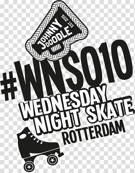 Logo Skateboarding Rotterdam Font, Roller Disco transparent background PNG clipart