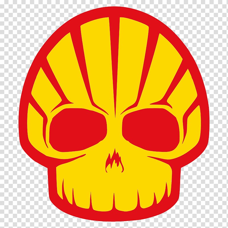 Royal Dutch Shell Shell Oil Company Decal Gasoline Sticker, skull transparent background PNG clipart