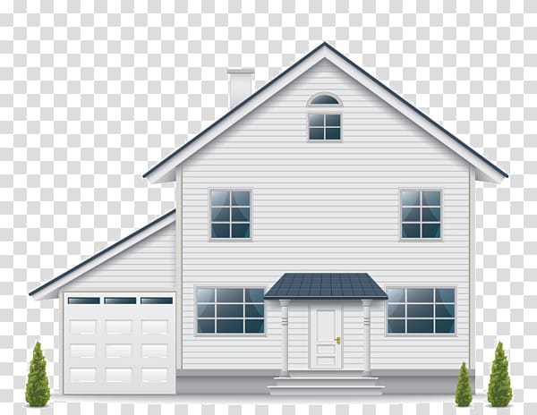 Home inspection House Real estate appraisal, Cartoon white house transparent background PNG clipart