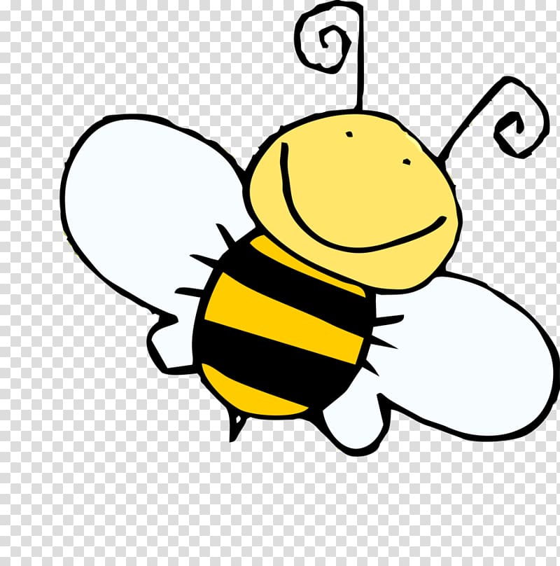 black and yellow bee illustration, Bumblebee Cartoon Honey bee , Honey Bee Drawing transparent background PNG clipart