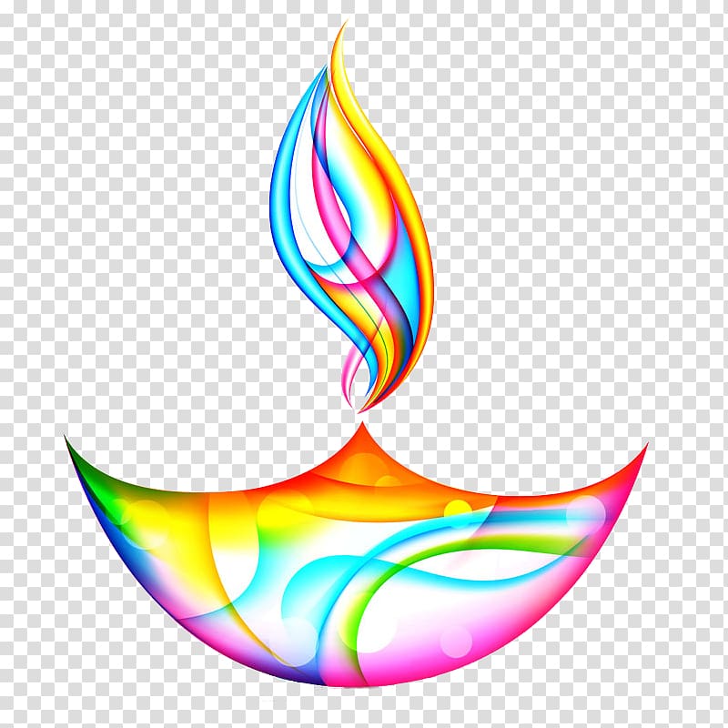 Diwali Diya Festival Illustration, Colorful pattern lamp transparent background PNG clipart