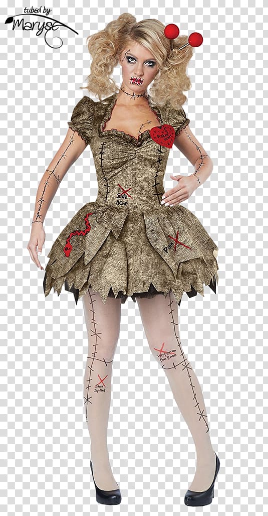 Halloween costume Clothing Voodoo doll Женская одежда, woman transparent background PNG clipart