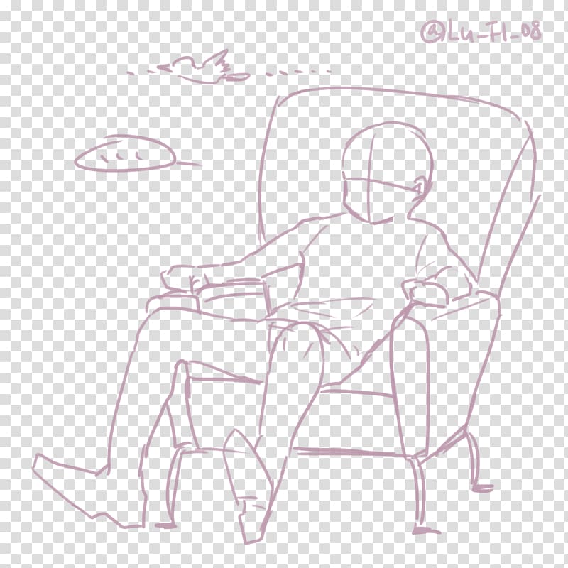 Drawing Anime Chair Sketch, Anime transparent background PNG clipart