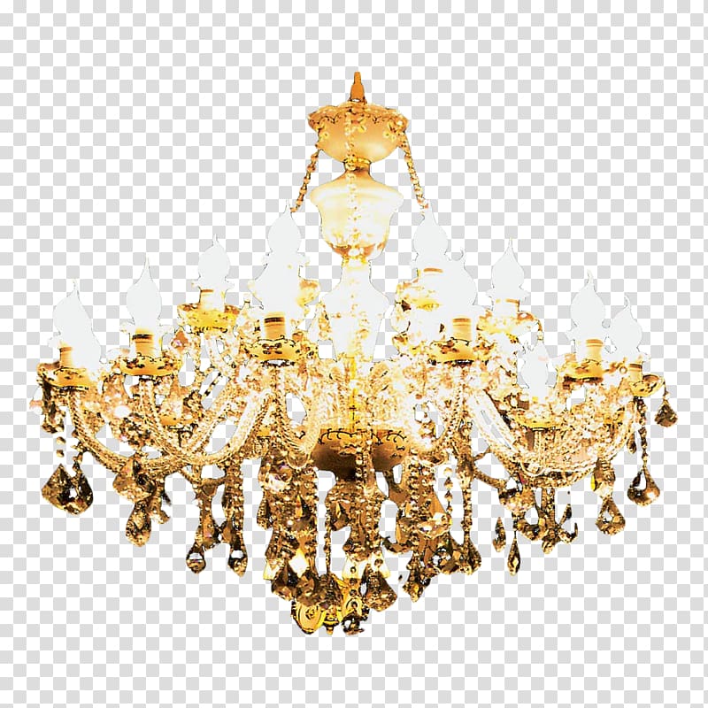 Chandelier Light Lamp, European-style chandelier lamp transparent background PNG clipart