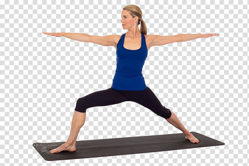 Yoga Virabhadrasana I Stretching Thigh, Aerobics Background transparent background PNG clipart