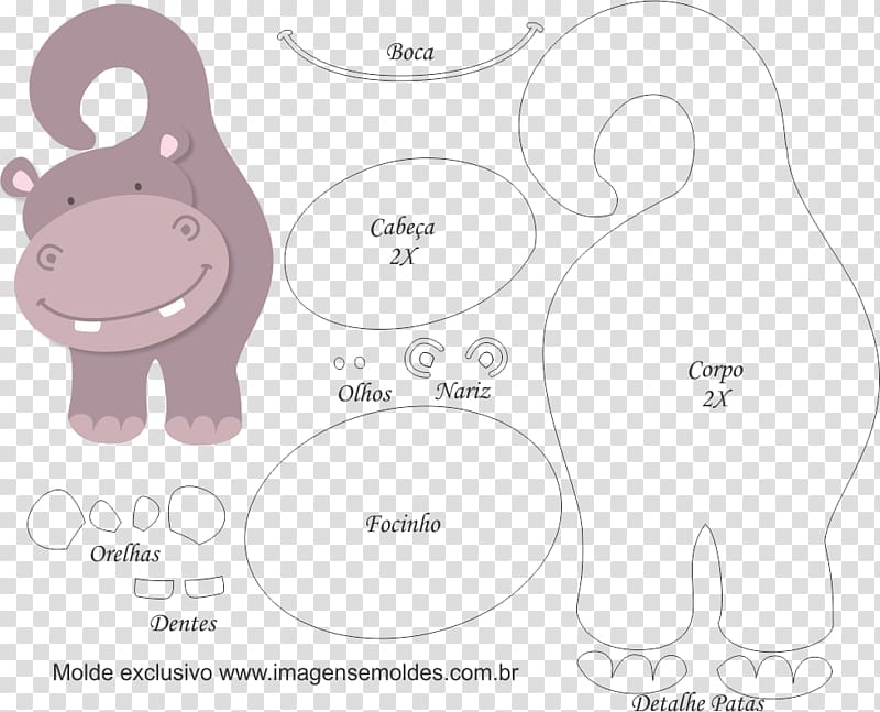 Hippopotamus Molde Paper Cat Handicraft, pinguim transparent background PNG clipart