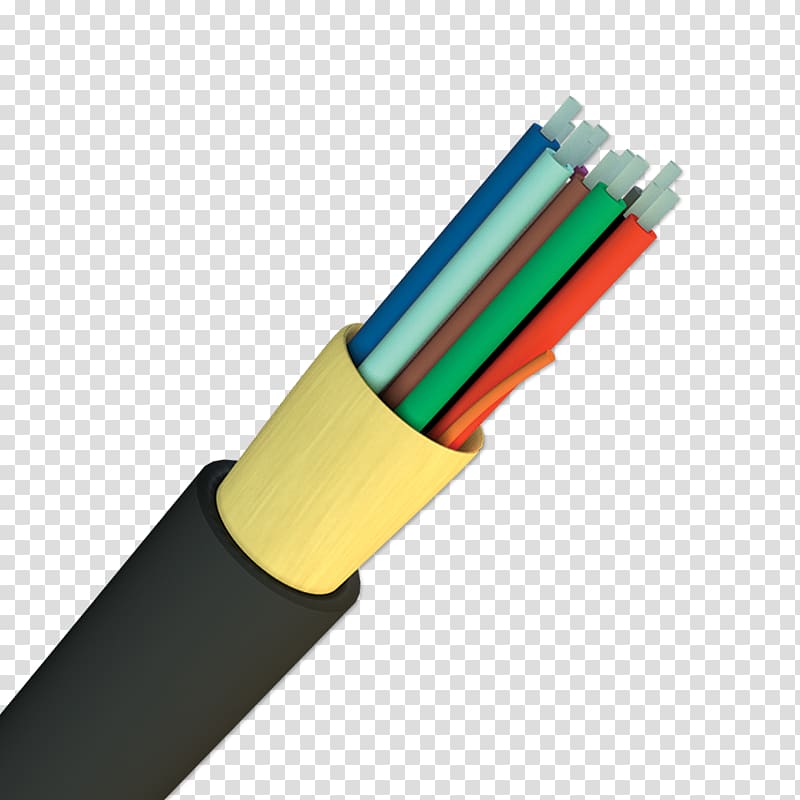 Electrical cable Optical fiber cable Steel wire armoured cable, fiber optics transparent background PNG clipart