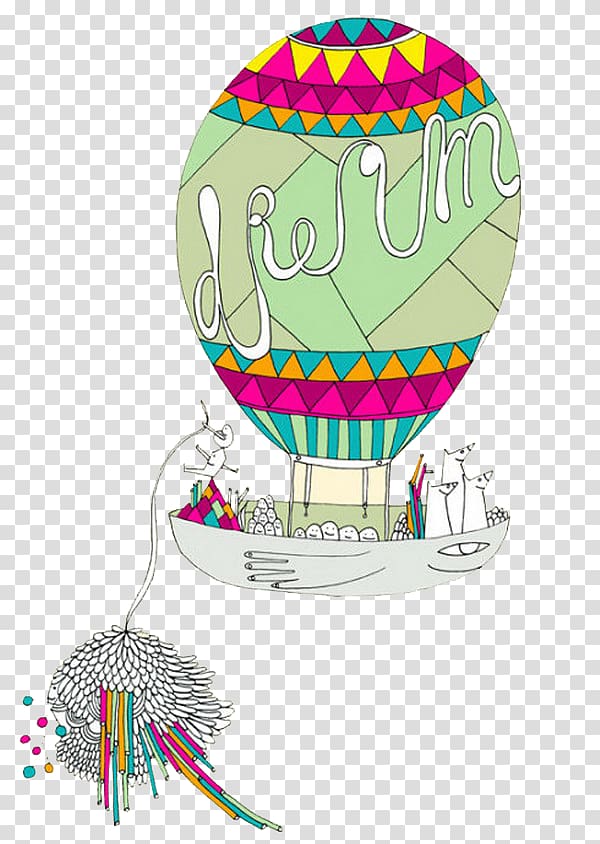 Balloon Illustrator Graphic design Illustration, Simple hot air balloon illustration transparent background PNG clipart